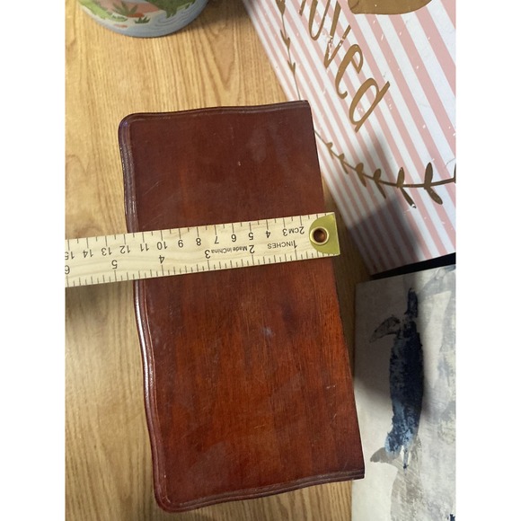 Vintage Wooden Armoire Jewelry Box Chest Necklace Carousel Etched Flowers - Picture 16 of 16